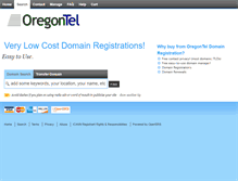 Tablet Screenshot of domains.oregontel.com